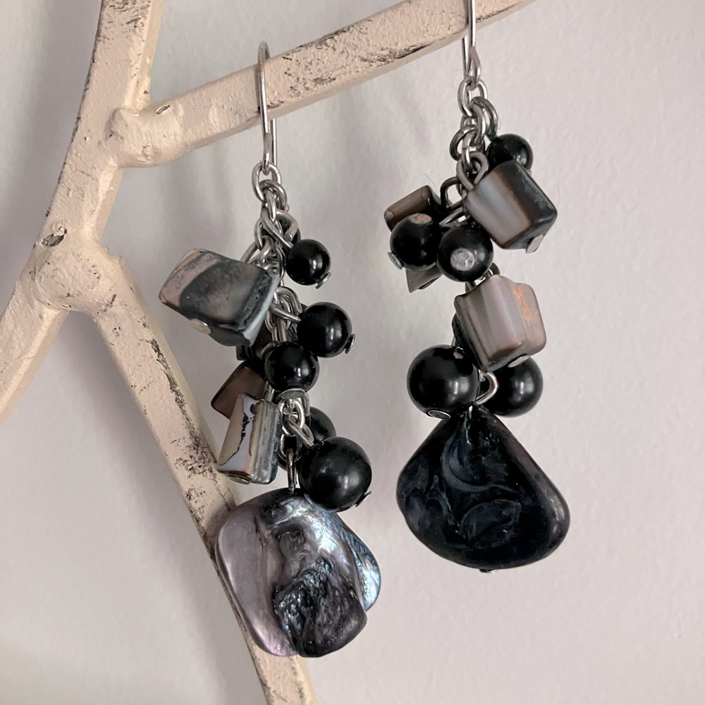 Bead and Shell Earrings